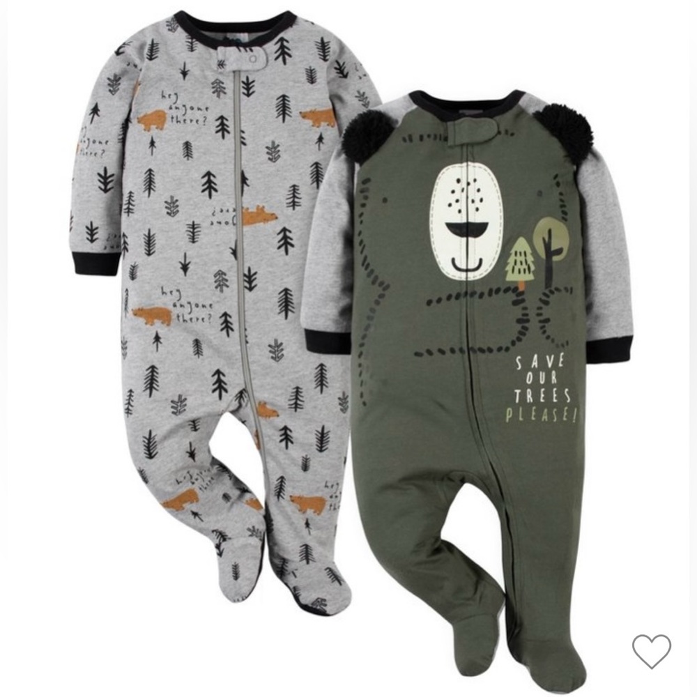 Gerber Baby Boys Sleep N’Plays Bear - 2pk Preemie